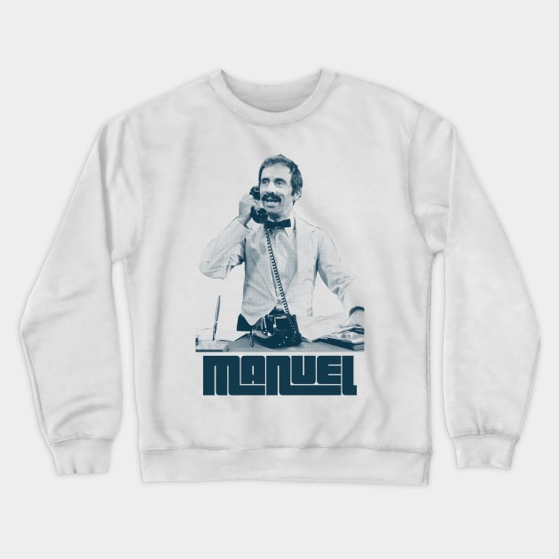 Manuel / Fawlty Towers Retro Fanart Design Crewneck Sweatshirt by DankFutura